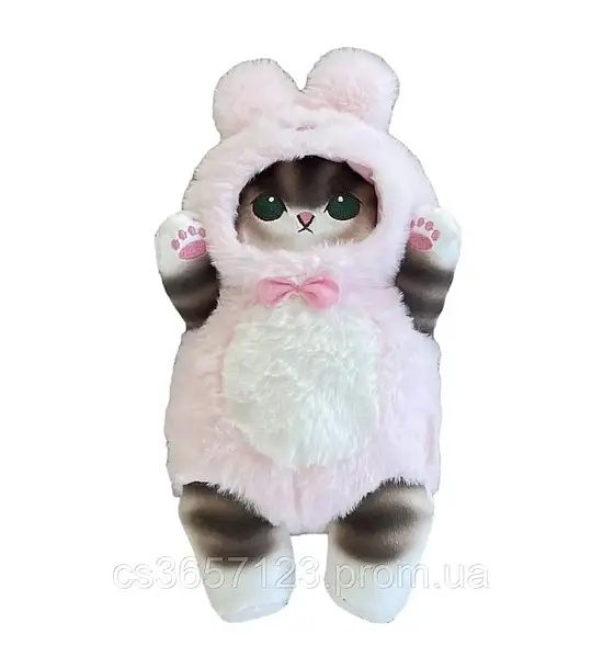 М'яка іграшка Котик Аніме 25 см, іграшка плюшевий котик в одязі Anime