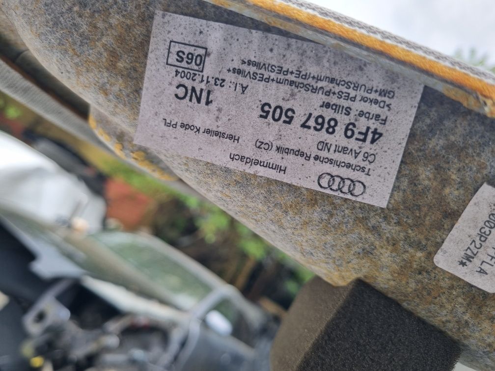Audi A6 C6 AVANT Quattro Kombi LY7H LZ9Y LZ9B Sufit Podsufitka Jasna