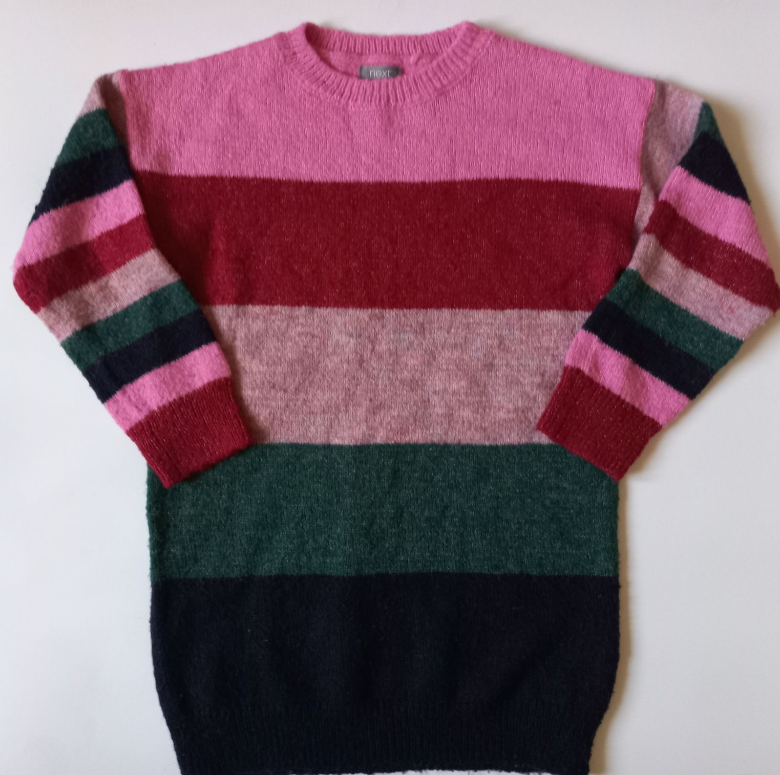 NEXT Sweter sweterek pasy dziewczynka rozmiar 110 cm