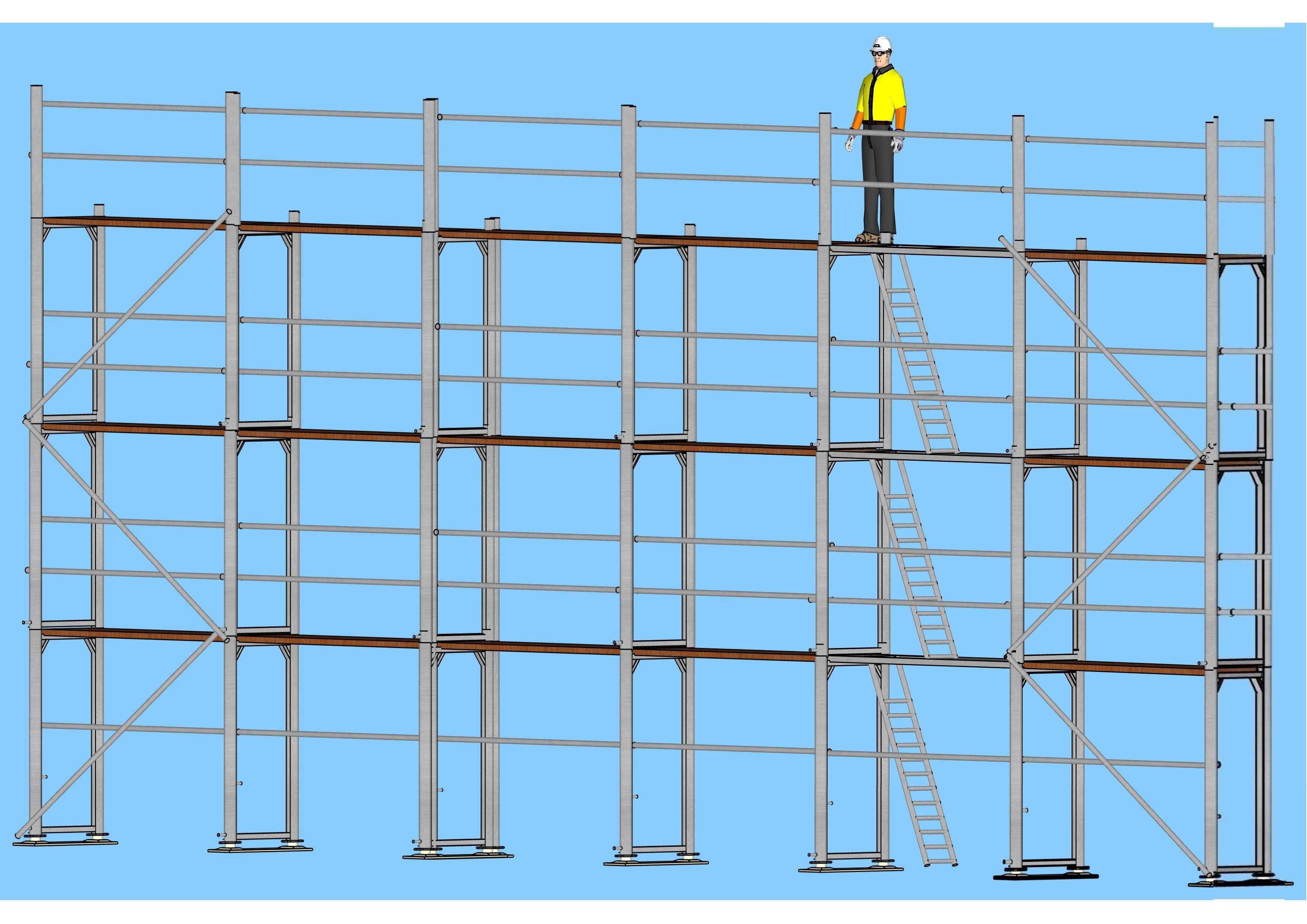 Rusztowanie 150m 8,3m x 18m Plettack 13730 brutto nie używane