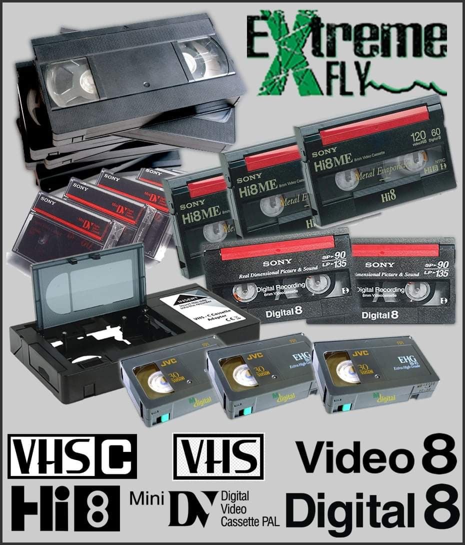 Digitalização de Cassetes VHS-C, VHS, Video8, HI8, Mini DV, DIGITAL8