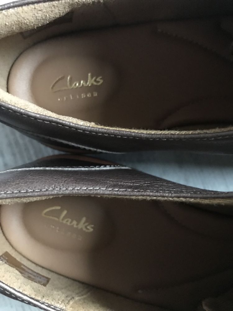 Clarks Teadale Rhea Nowe złote skóra 39,5 - 24,5cm półbuty