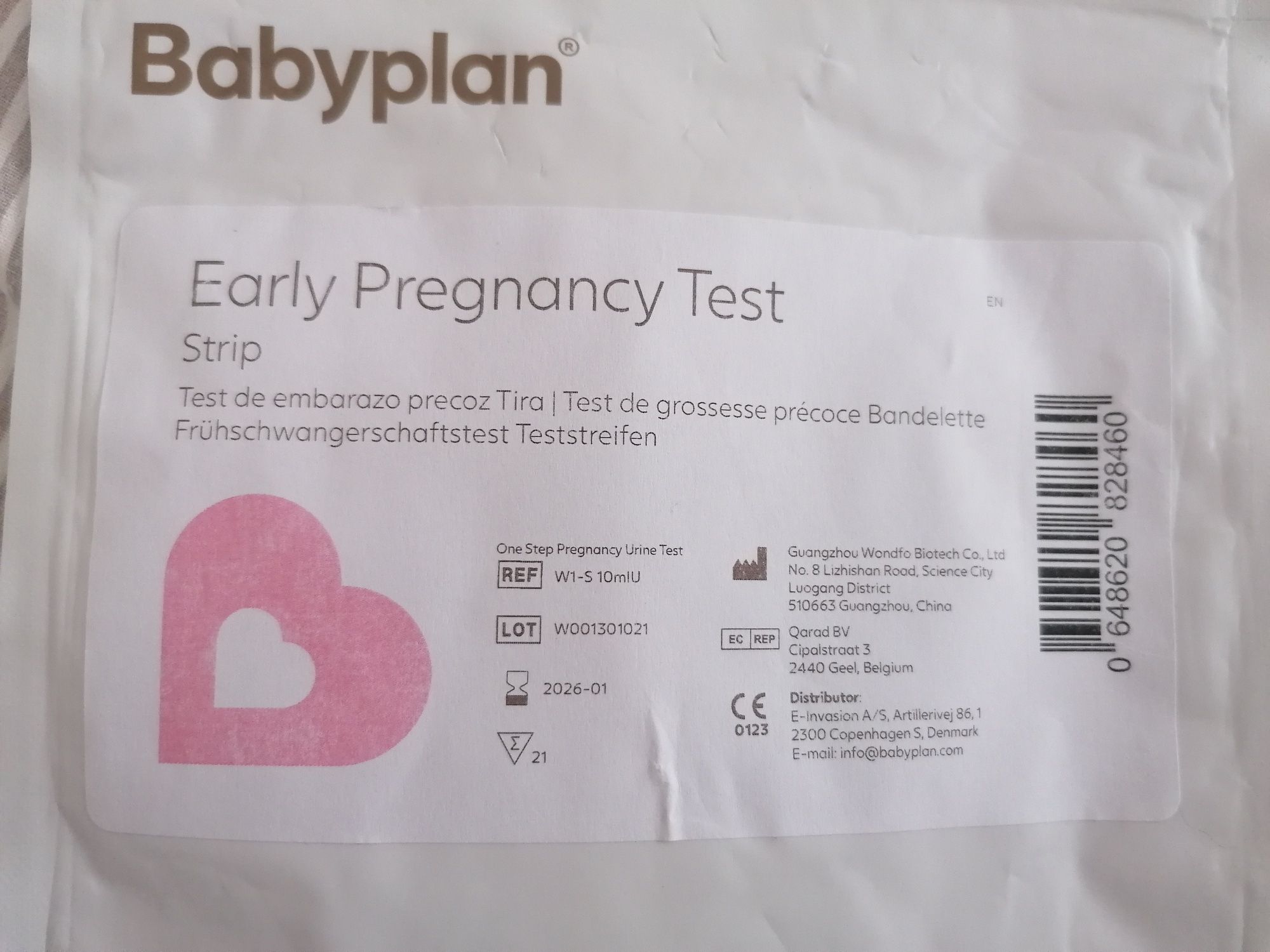 Testes de gravidez (10mIU)