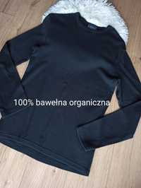 Czarna bawełniana bluza L.O.G.G M/38 sweter wiosenny bawełniany