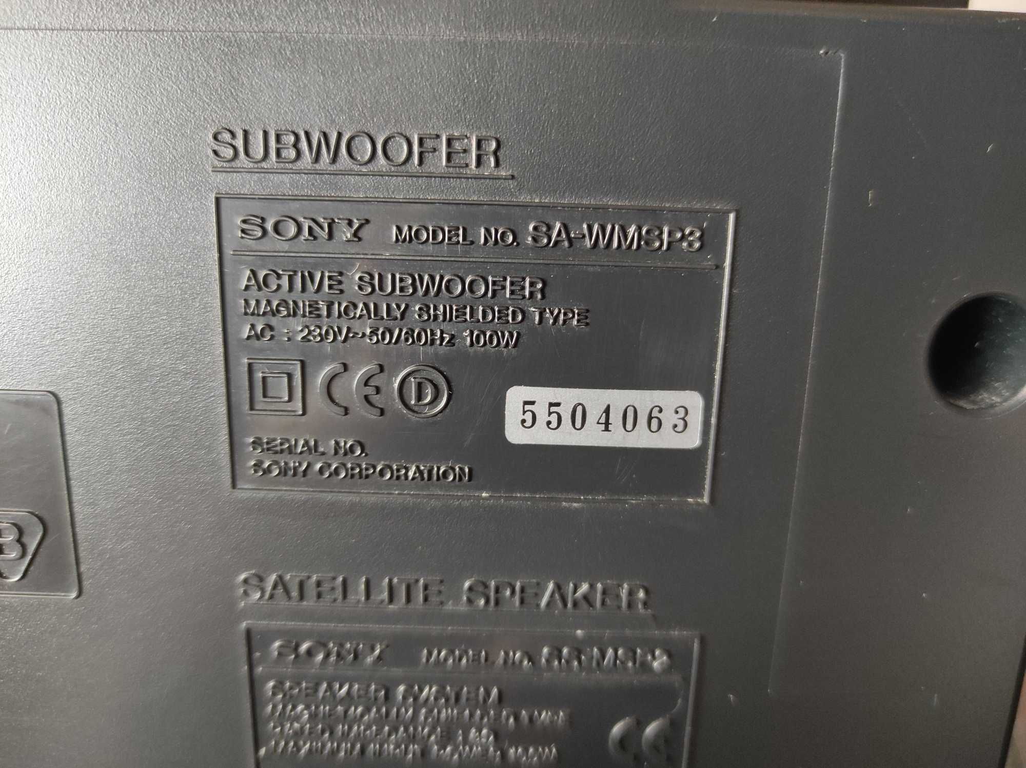 Głośnik niskotonowy, subwoofer SONY SA-WMSP3 + kabel