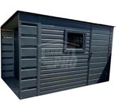 Schowek domek ogrodowy 2,5x2,5m + wiata 0,5m drzwi okno dach  GP457