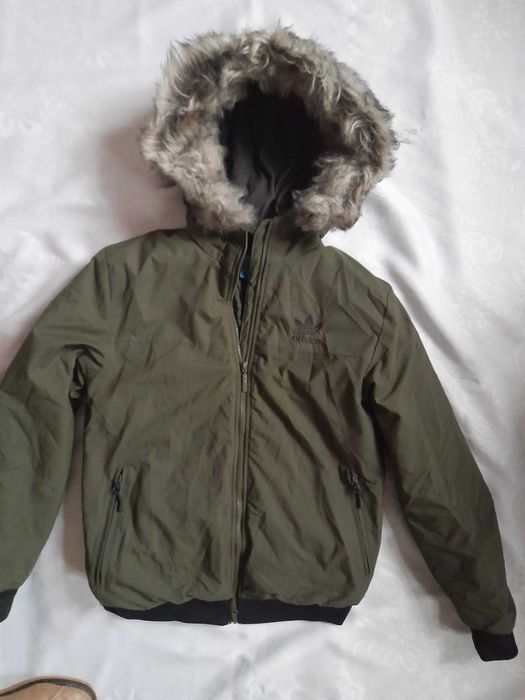 kurtka zimowa meska bomberka adidas super stan