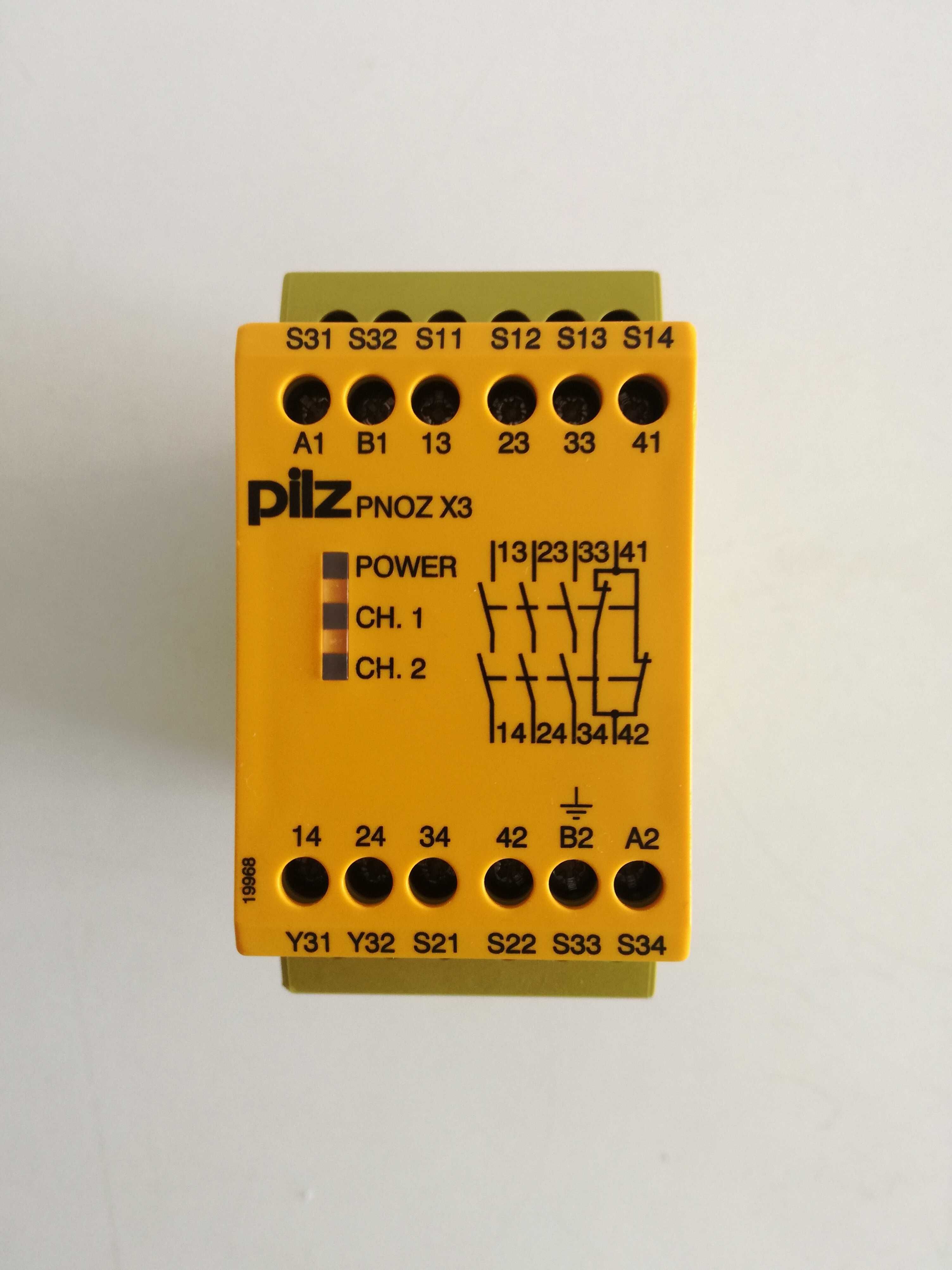 Relé de segurança Pilz Pnoz X3 24VAC/24 VDC novo