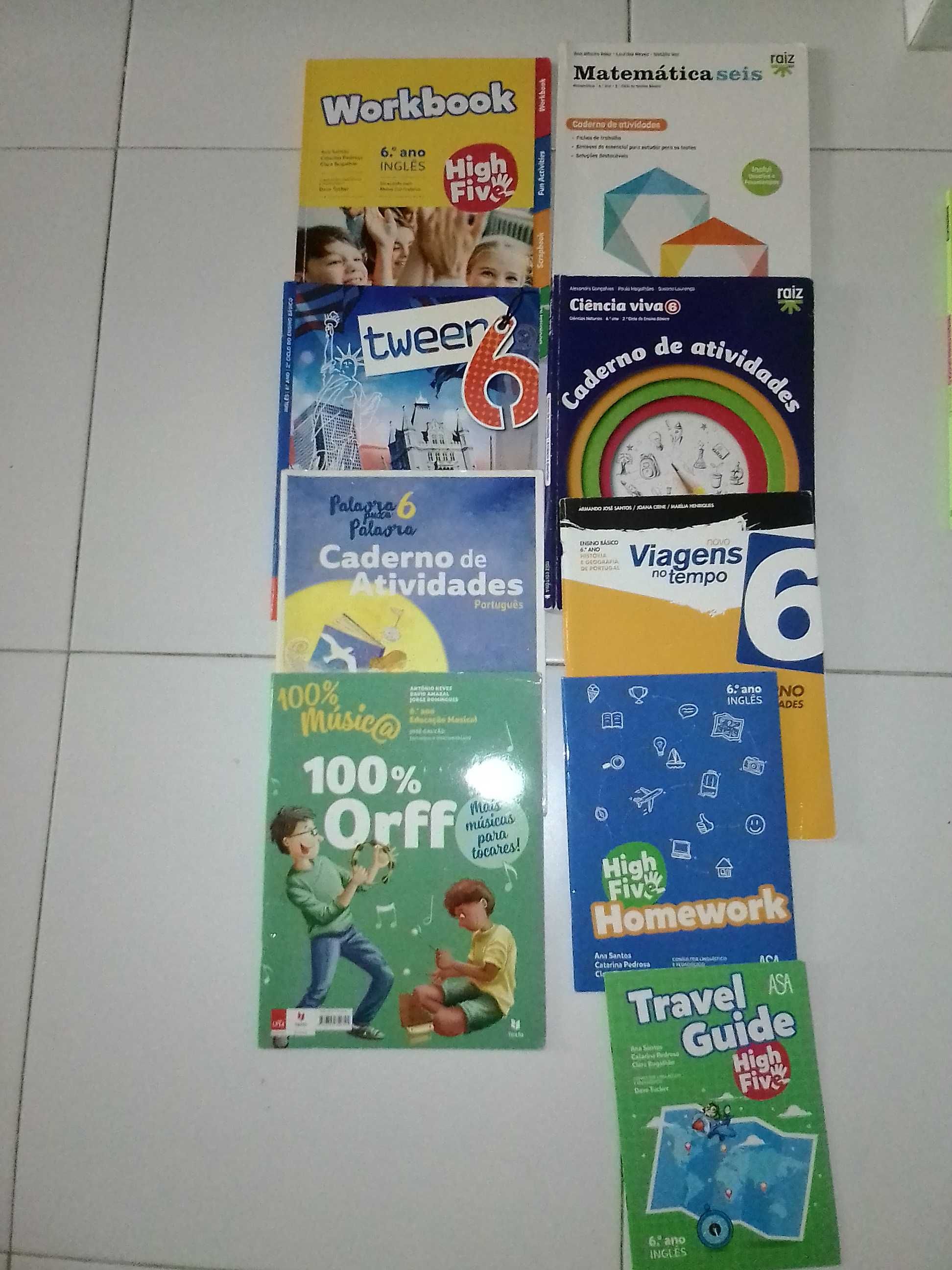 Manuais de actividades do 6º ano