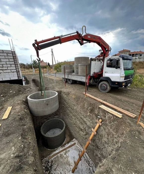 Септик з кілець, каналізація, монтаж без передплат 5/8/10/14 куб.