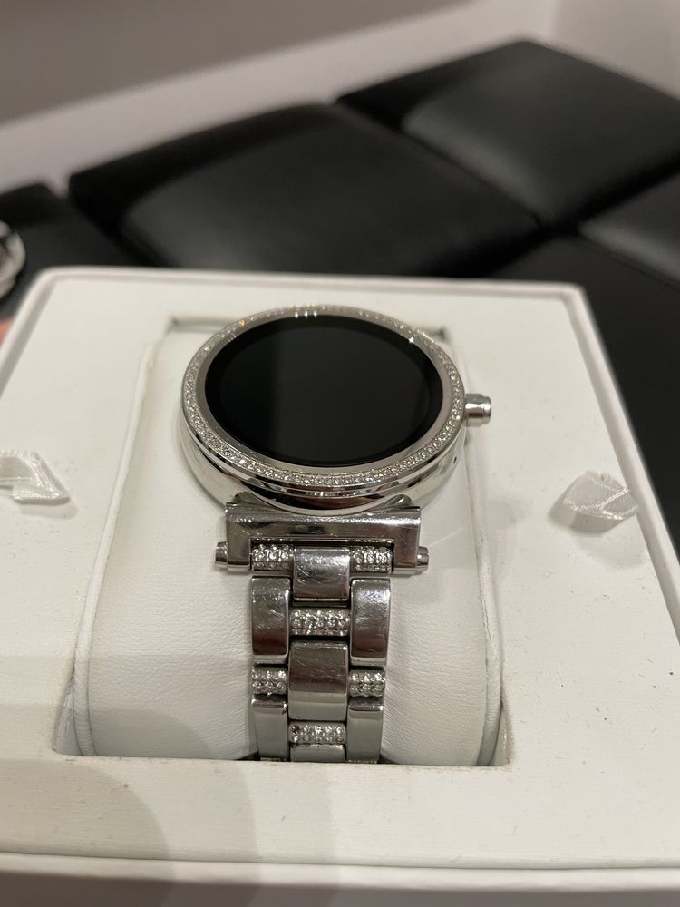Sofie Michael Kors srebrny z cyrkoniami zegarek