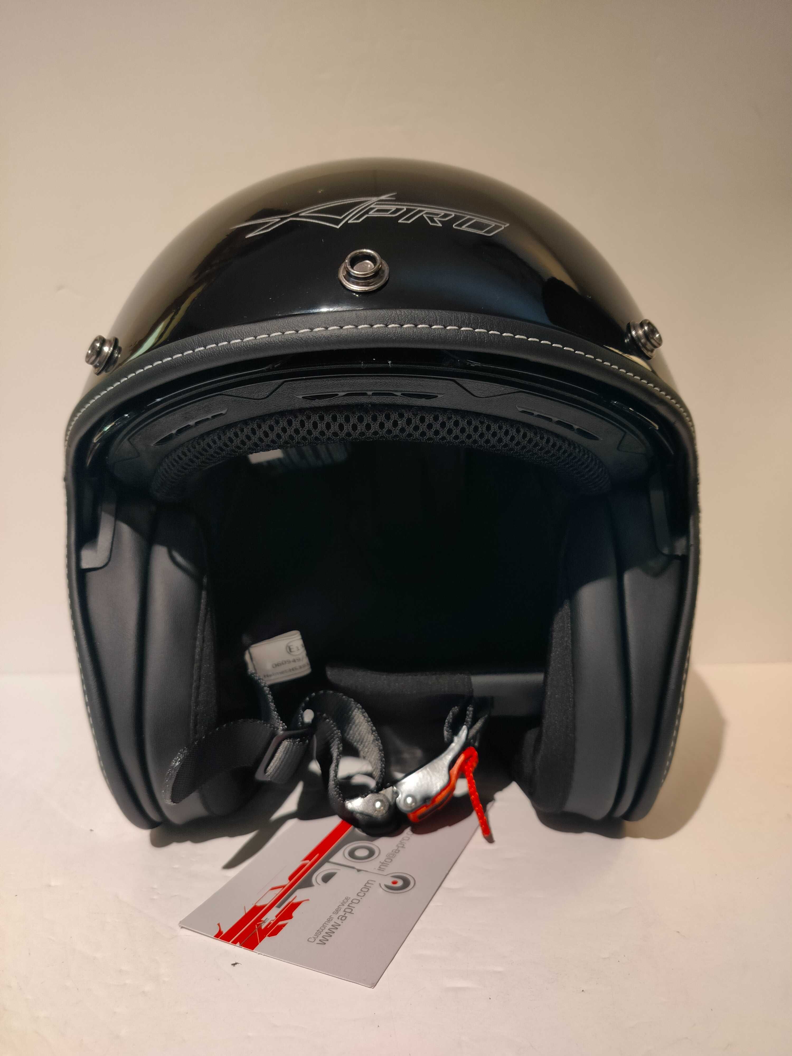 Capacete clássico aberto 3/4 caféracer chopper mota scooter novo