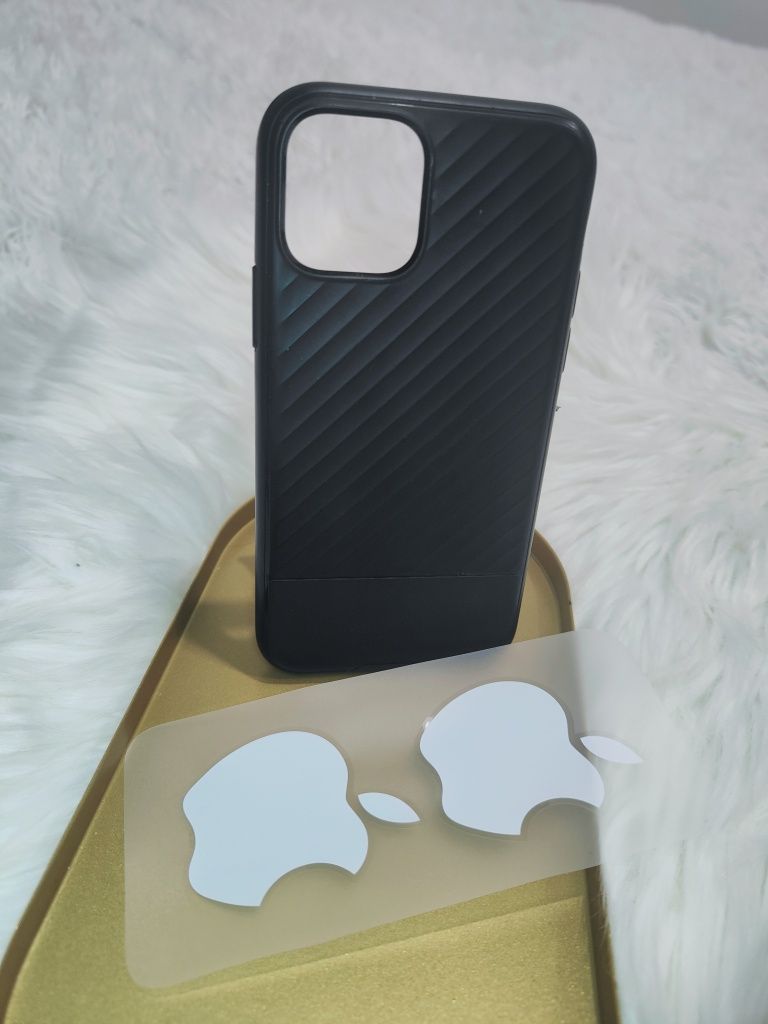 Pokrowiec Czarny Etui Case iPhone 11 pro + naklejki gratis