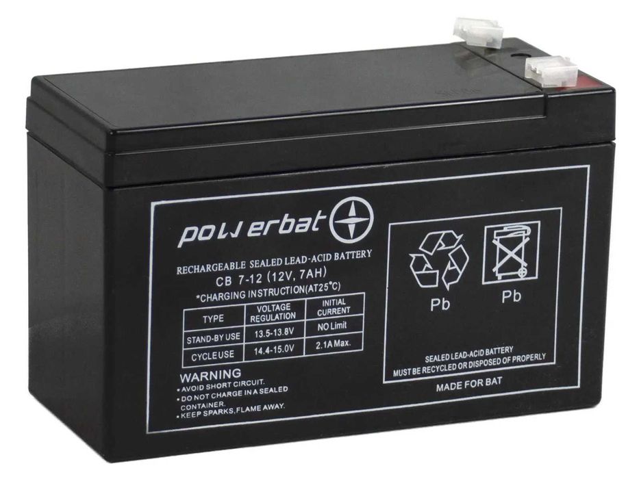 Akumulator żelowy POWERBAT CB 7-12 12V 7Ah
