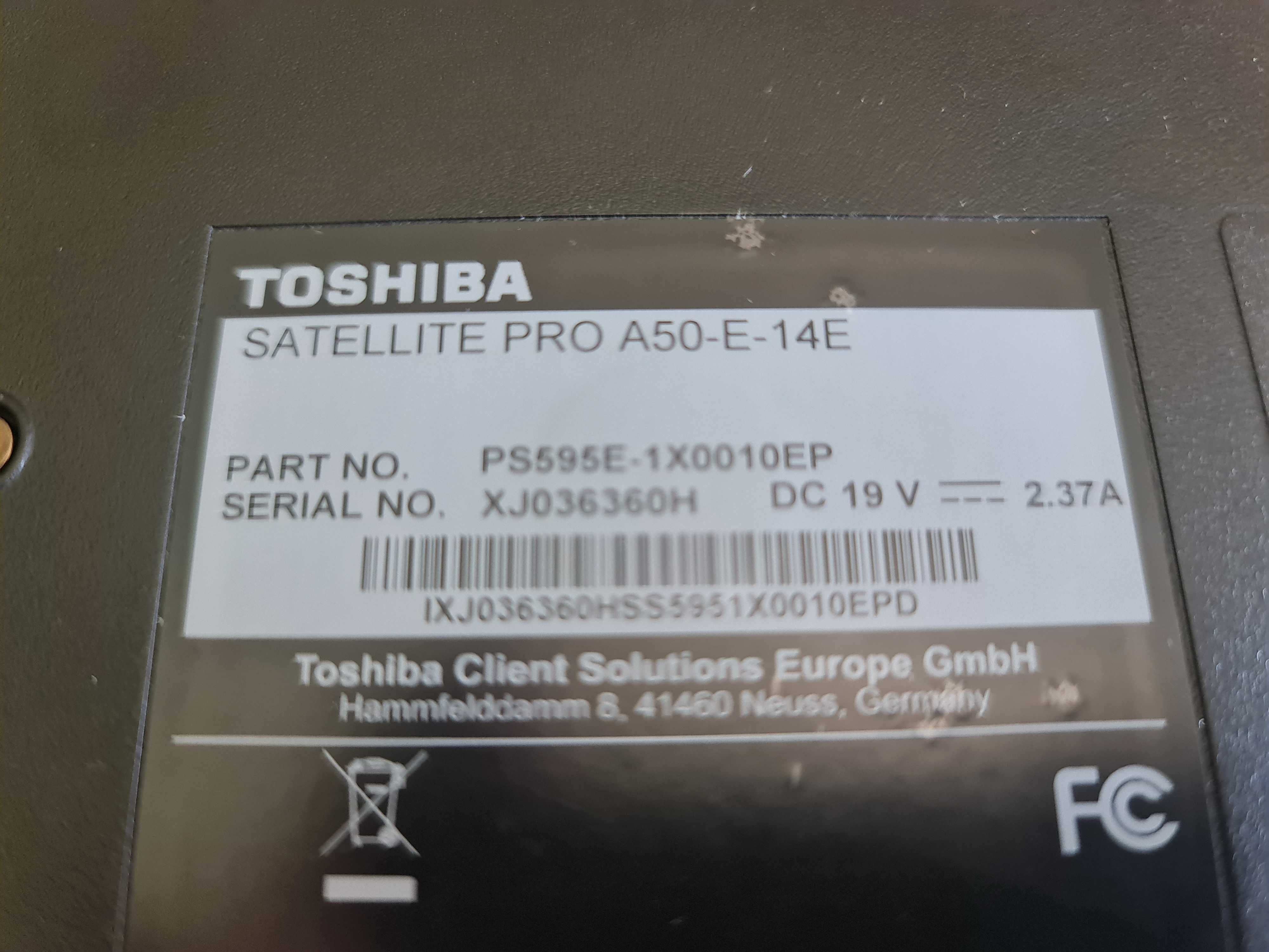 Computador portátil - Toshiba Pro A50-E-14E- i5-8250U