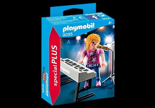 Cantora com teclado piano Playmobil NOVO