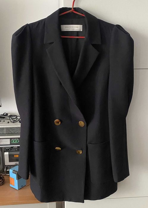 Marynarka dwurzędowa Zara Studio M/L nowa granat