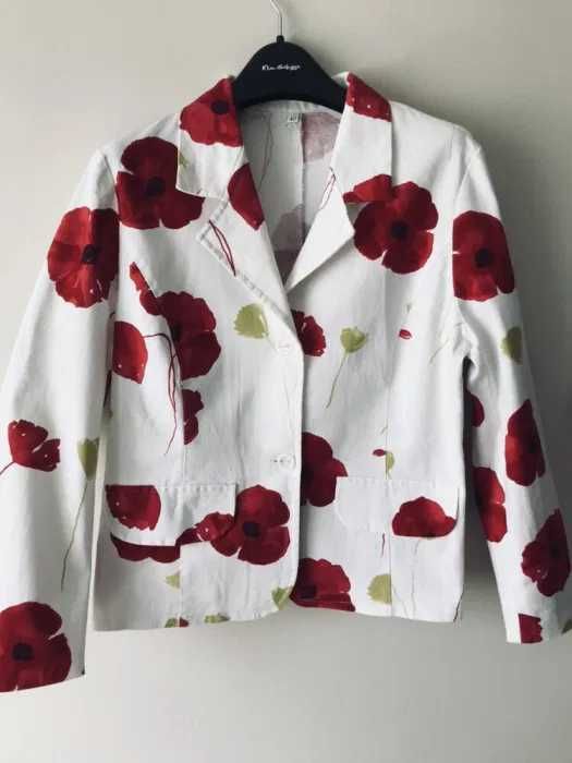 Marynarka w maki, rozmiar 40, idealna na wesele ślub chrzciny