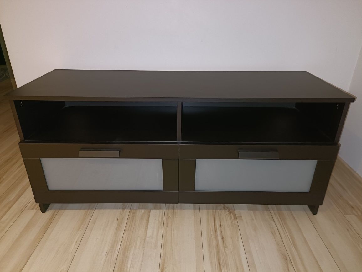 IKEA BRIMNES Szafka pod TV, CZARNA, 120x41x53 cm transp gratis