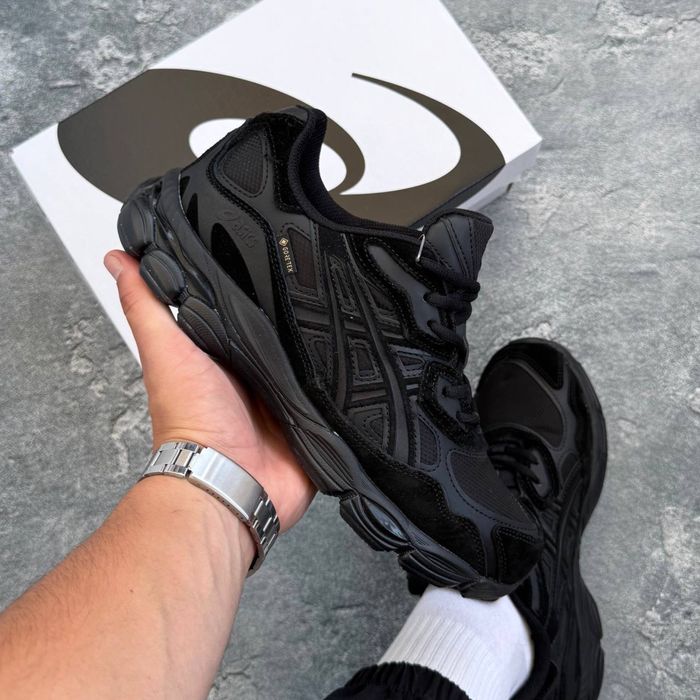 Кросівки Asics Gel NYC black на гортексі/асікс гель нук
