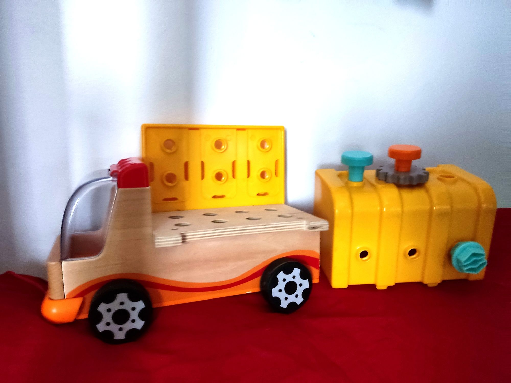 Деревянный паровозик Goki + ПОДАРОК каталка паровоз дерев'яні іграшки