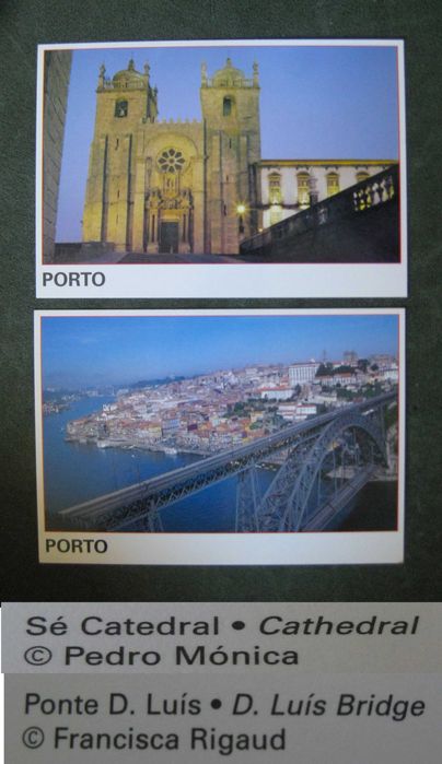 8 Bilhetes Postais c/ Selo da Cidade do Porto do Ano 2001 CTT