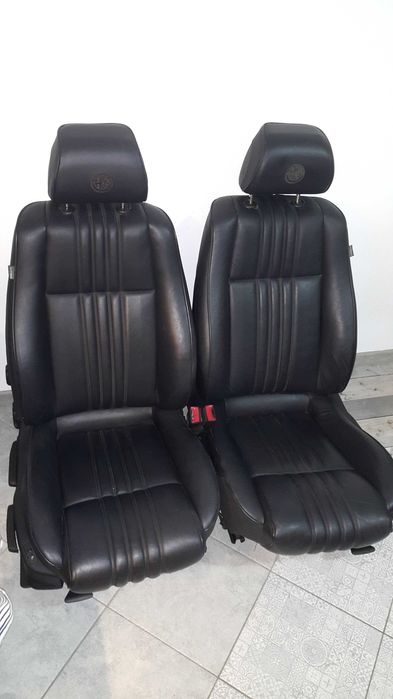 Alfa Romeo 159 Fotele komplet Przednie i tylne  skórzane grzane Czarne