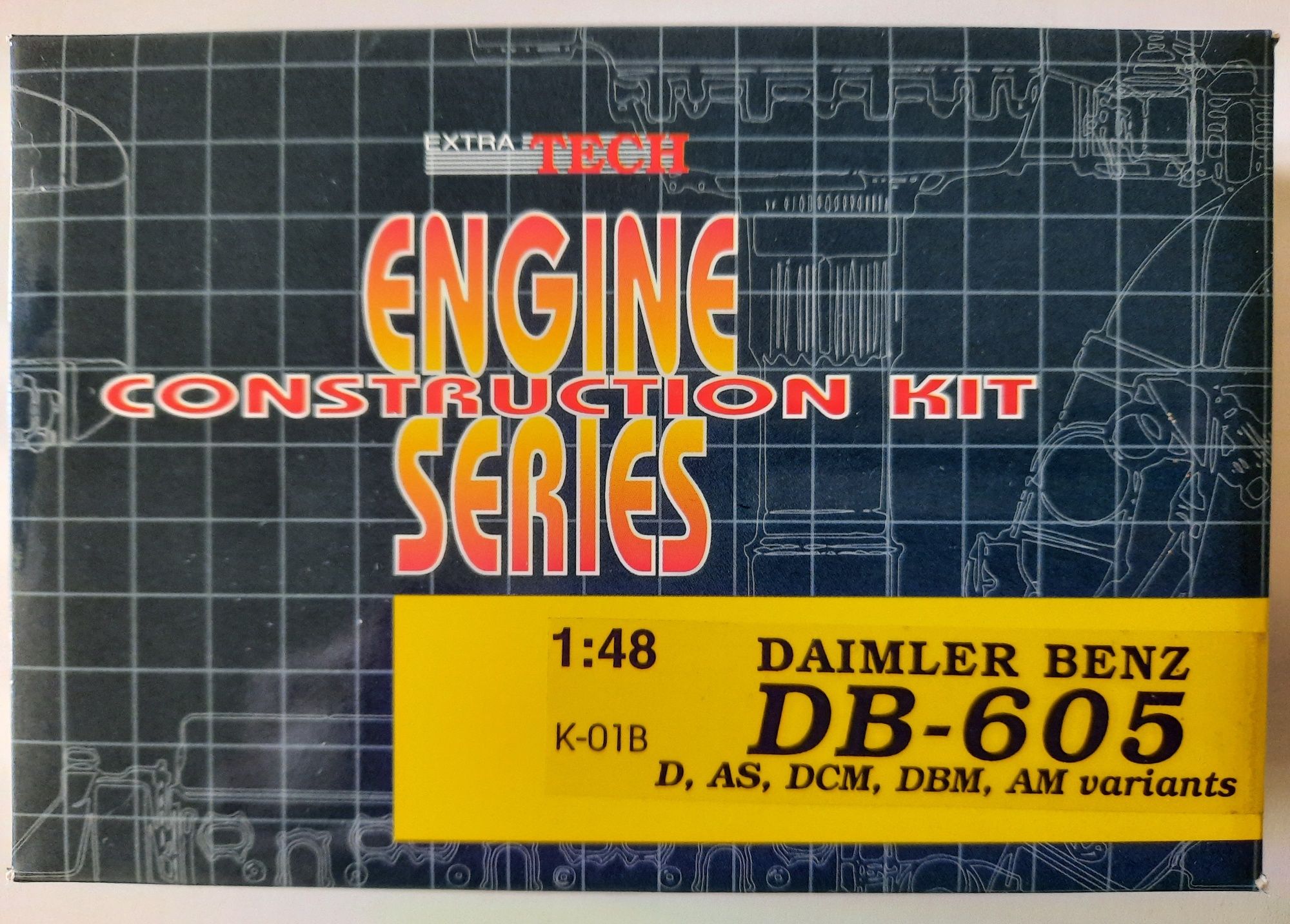 Akcesoria modelarskie: silnik Daimler Benz DB-605, 1/48.
