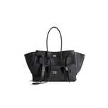 Сумка Balenciaga Bel Air Medium Carry All Bag Silver Hardware in Black