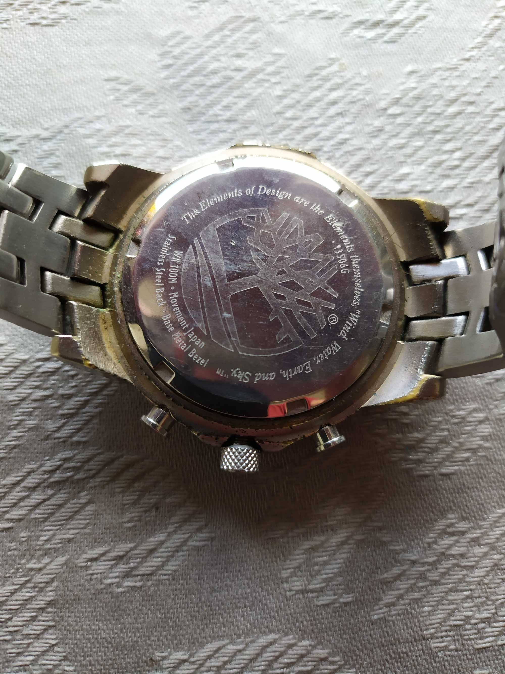 Relógio Timberland, bracelete metálica, usado mas em bom estado