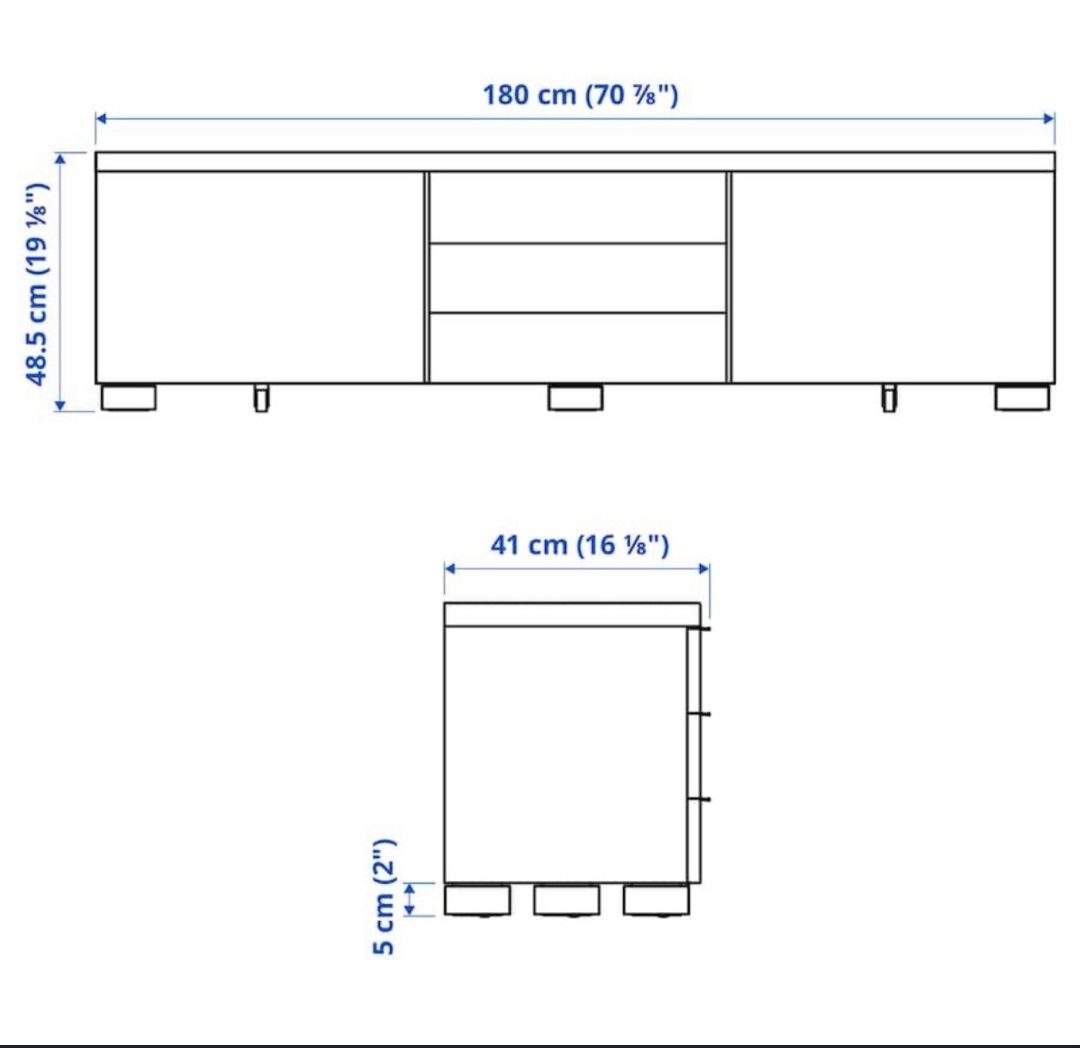 Conjunto Móveis TV IKEA Besta Burs