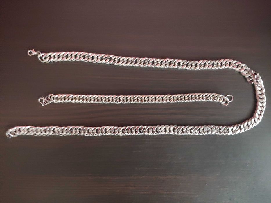 Nowy łańcuszek na szyję + gratis na rękę