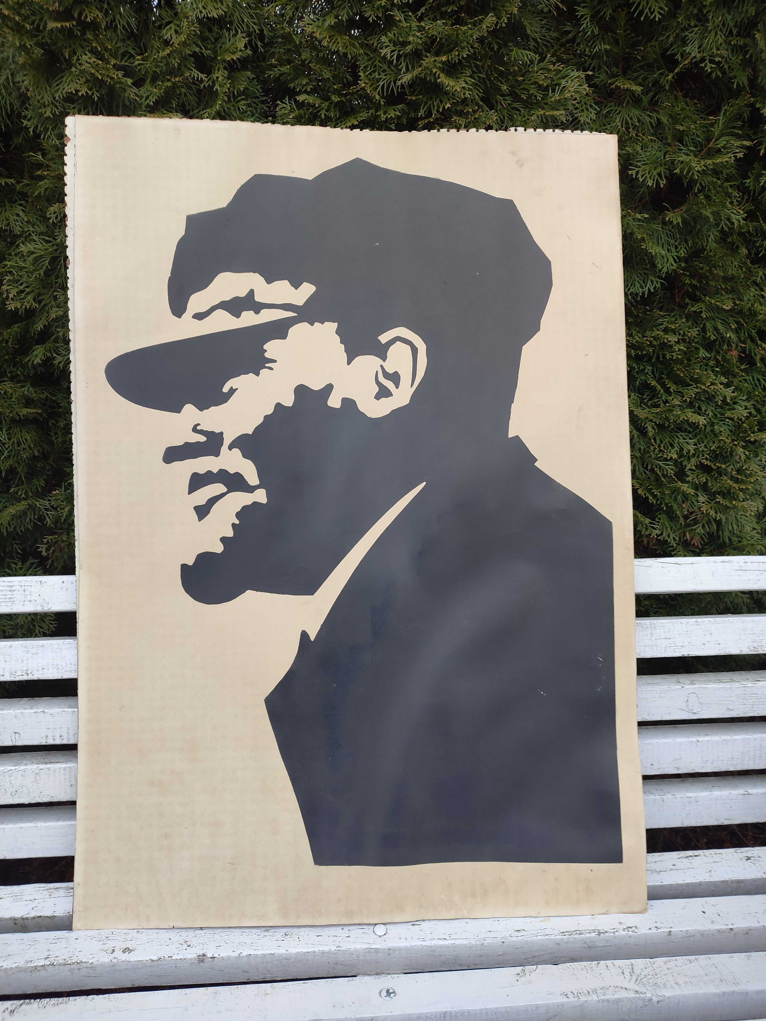Stary kolekcjonerski plakat linoryt? Lenin z okresu PRL-u