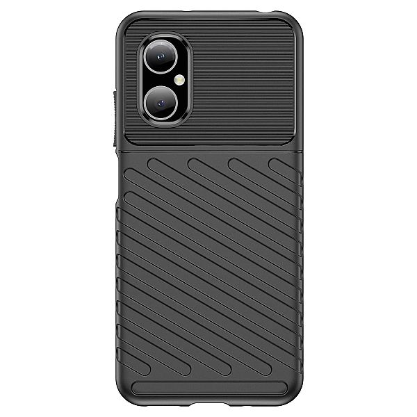Thunder Case etui Xiaomi Poco M4/5G silikonowy pancerny pokrowiec czar