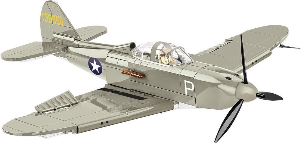 Klocki Cobi 5746 Samolot Myśliwiec Bell P-39D Airacobra Figurka 361 El