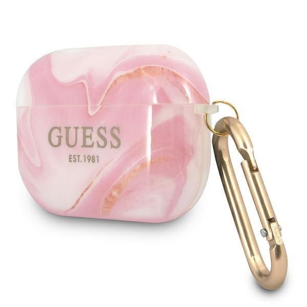 Guess Guapunmp Airpods Pro Cover Różowy/Pink Marble Collection