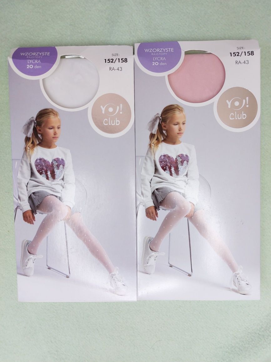 Rajstopy LYCRA 20 den wzorzyste - rozmiar 152/158
