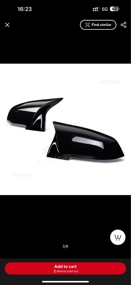 Bmw m2 comp  capas para retrovisores serie 1 e 2