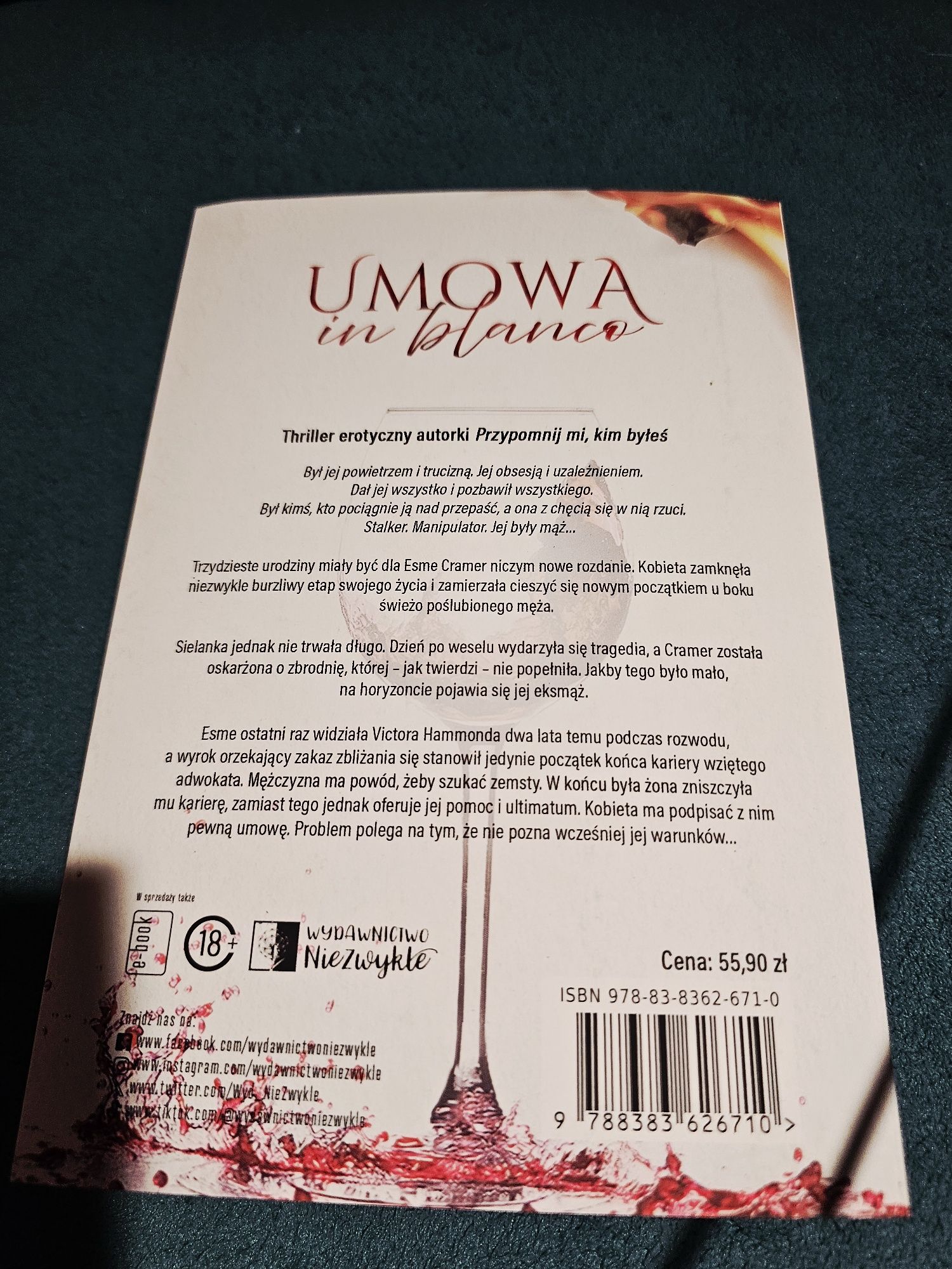 Umowa in blanco książka