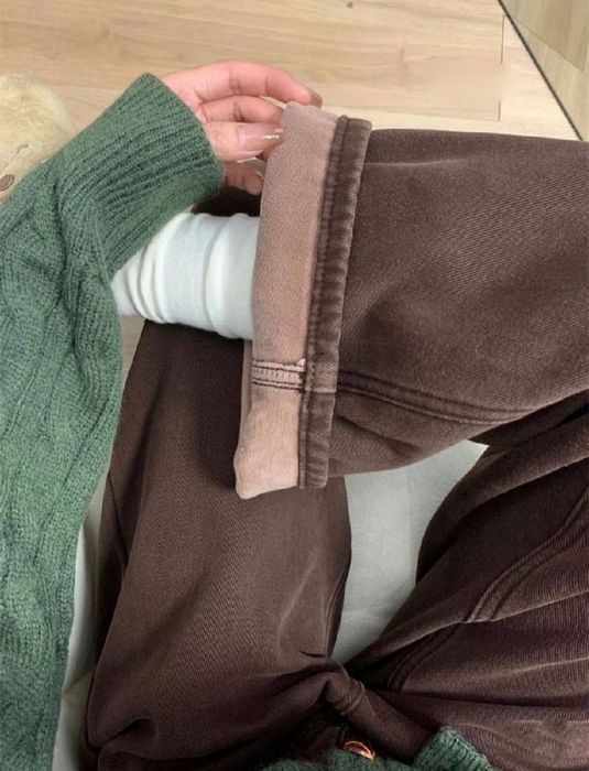 Жіночі утеплені джинси на флісі