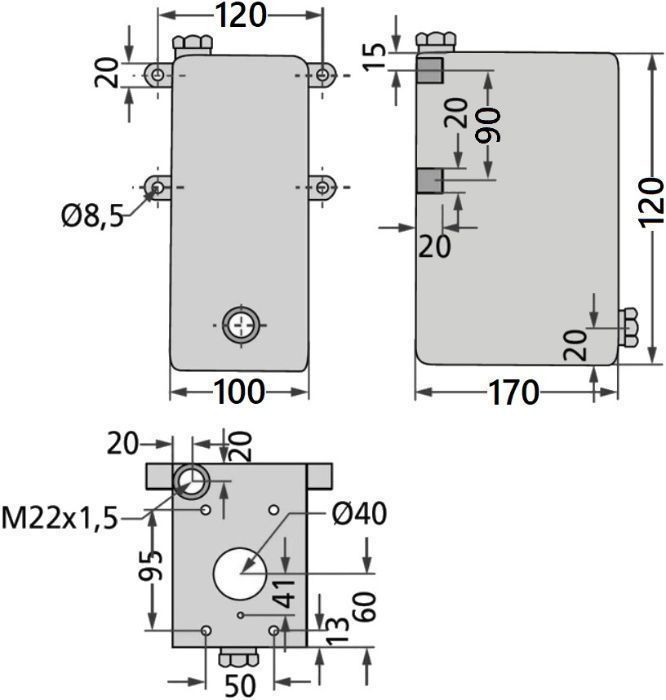 Pompa Hydrauliczna Ręczna Jednostronna + Zbiornik 1L [7153]