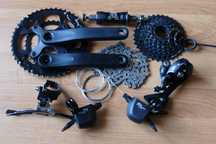 Napęd 2x9 Microshift Shimano Gravel Fitness Szosa Kompletny
