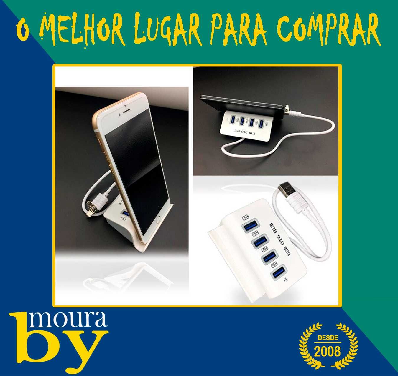 Hub Micro USB de 4 portas Hub OTG de alta velocidade