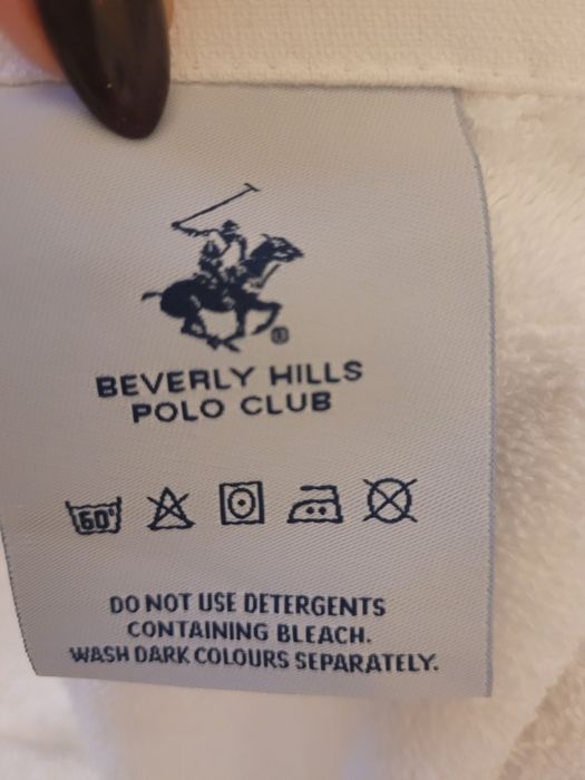 Nowy Luksusowy ręcznik f. Polo Ralph Lauren biały frotte obustronny