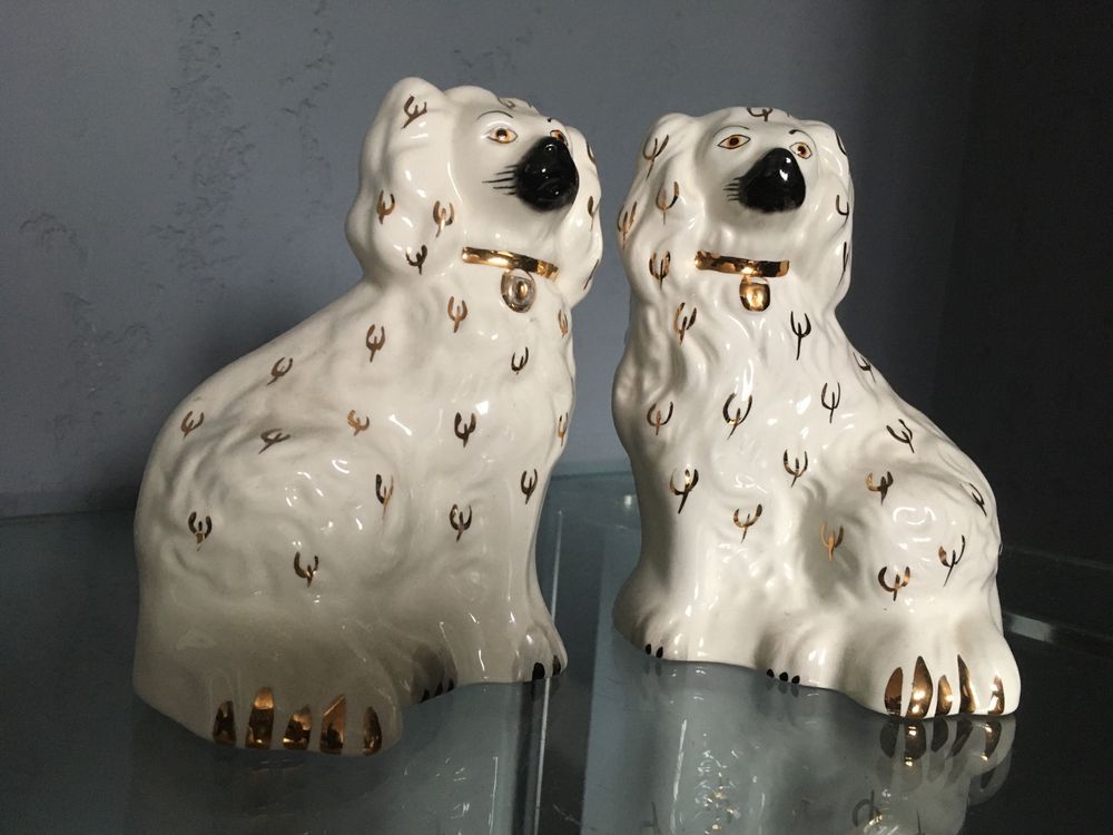 Beswick psy kominkowe vintage małe