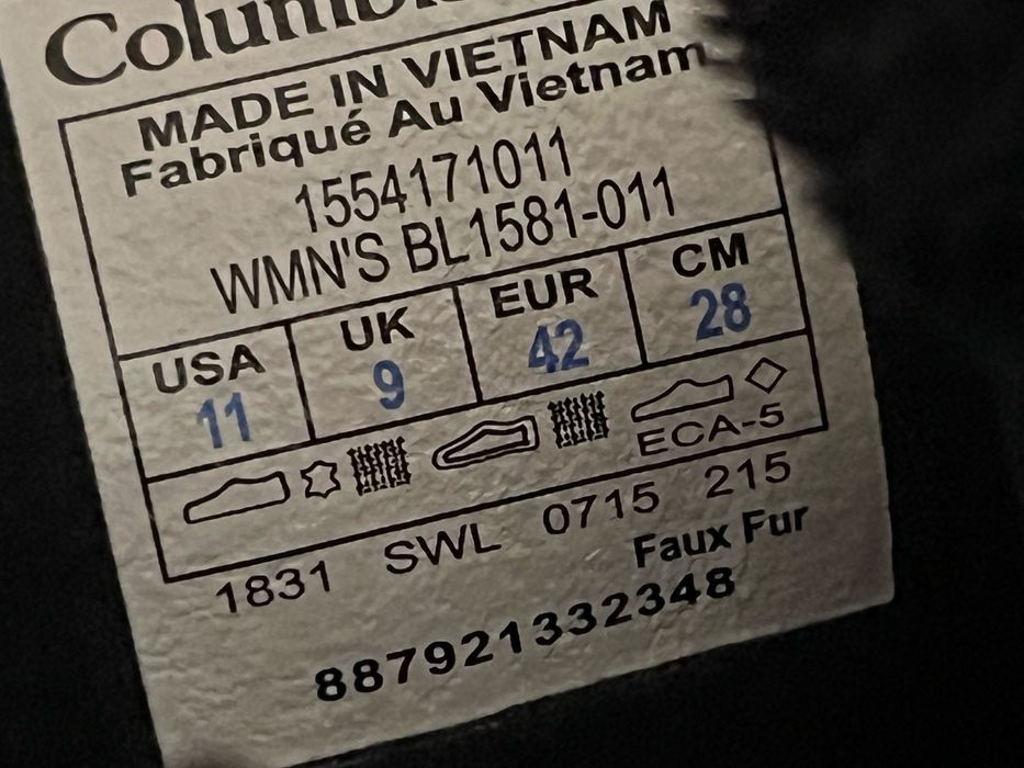 Нові жиночи сапоги 42  розмір Columbia waterproof оригінал