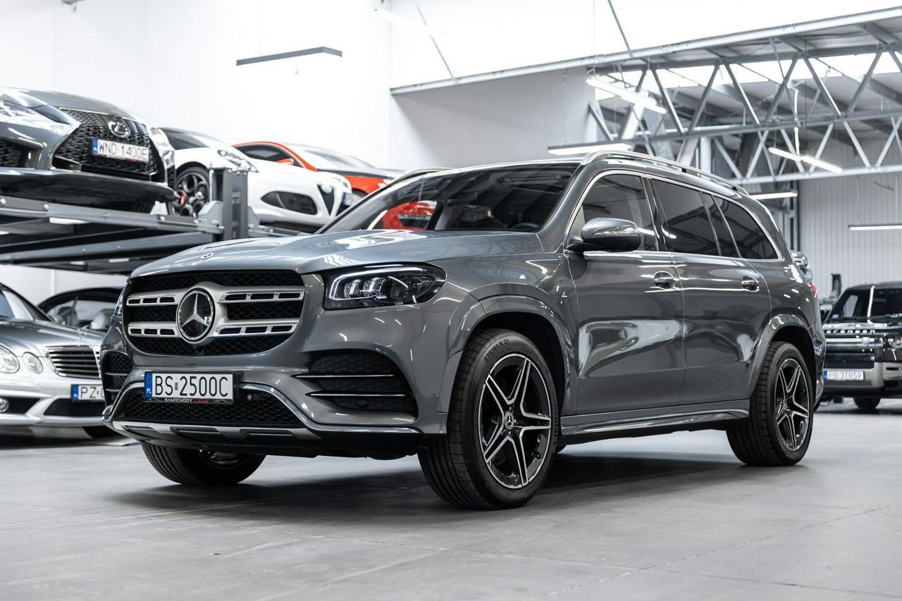 Mercedes-Benz GLS 400d. Polska. Bezwypadkowy. Wentylacja. Head-Up. Hak. FV23%.