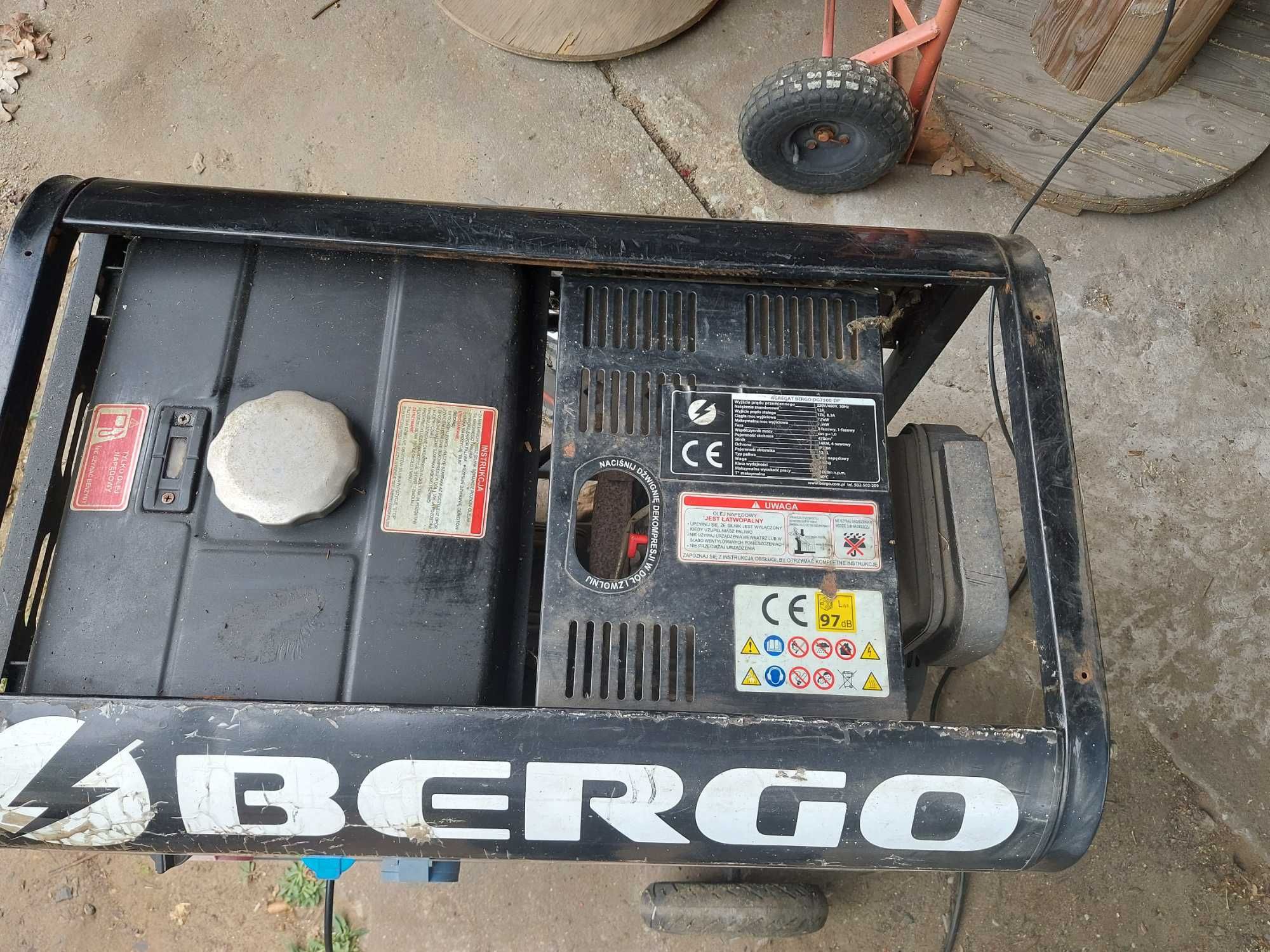 Agregat prądotwórczy 3 fazowy 7,5 kw BERGO