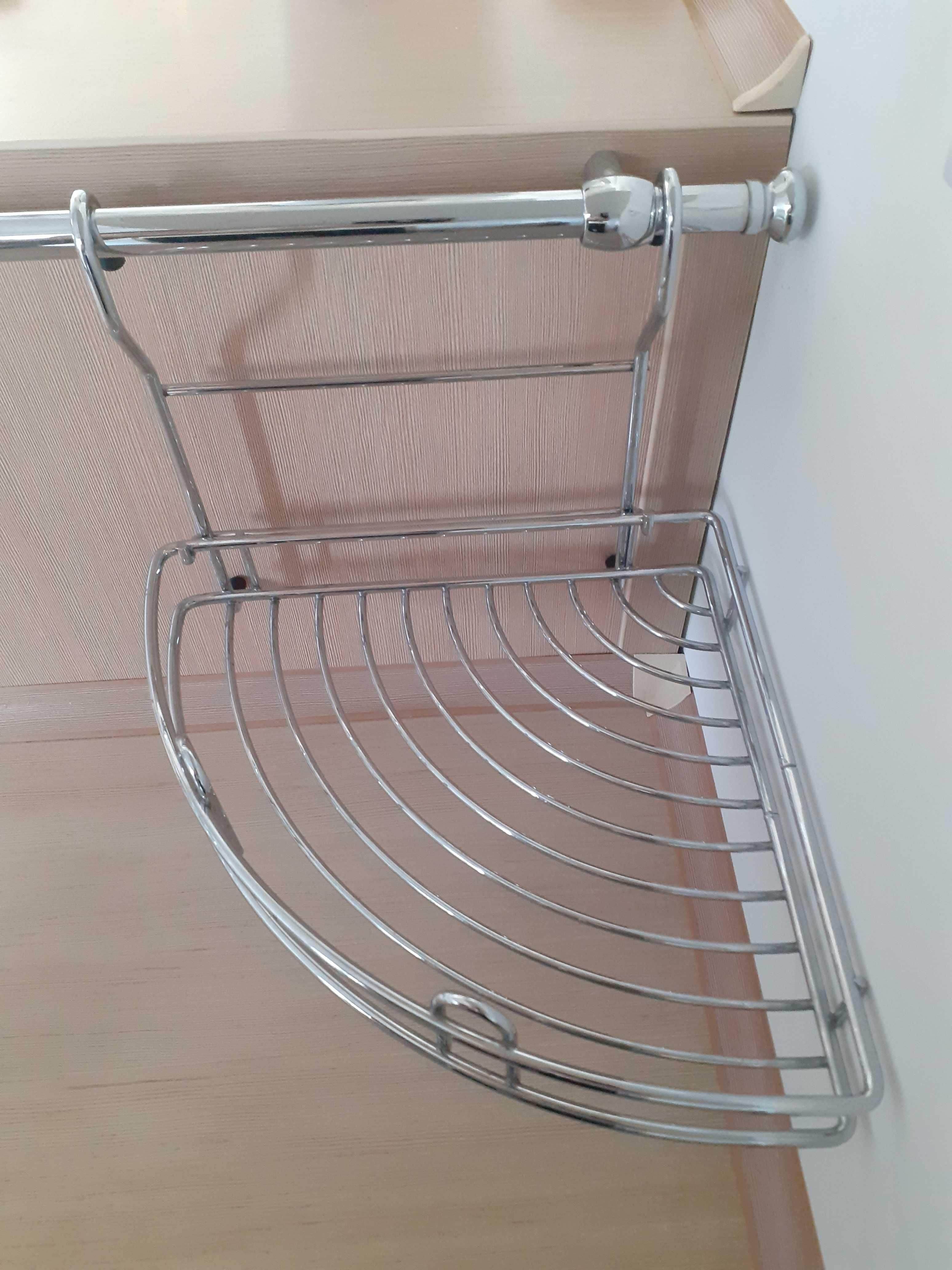 Koszyk, półka narożna na reling do kuchni