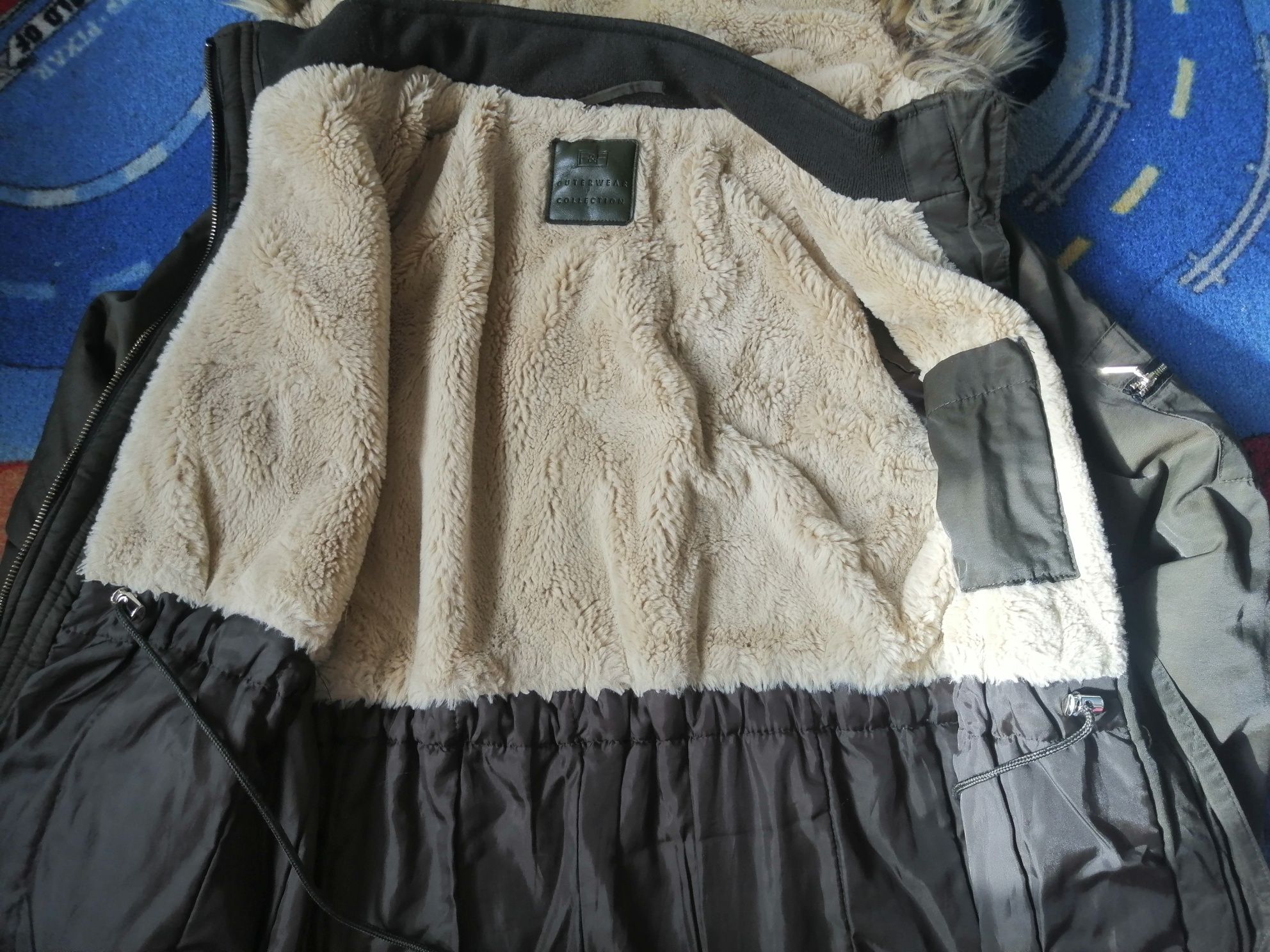 Kurtka zimowa f&f outerwear Collection damska khaki 40